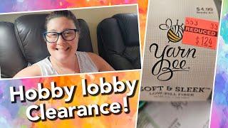 hobby lobby clearance has started!!