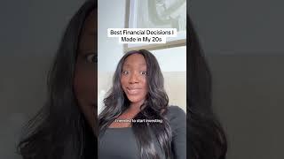 Best Financial Decisions I Made in My 20s #personalfinance #genz #20something #moneytips #financia..