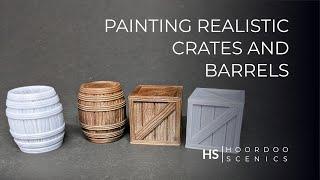 Painting realistic crates and barrels for DND/RPG - Terrain Building Tutorial