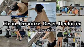 CLEAN | ORGANIZE | RESET | DECLUTTER | SAM'S SHOP + RESTOCK | GARAGE CLEAN | DECLUTTER + MORE!