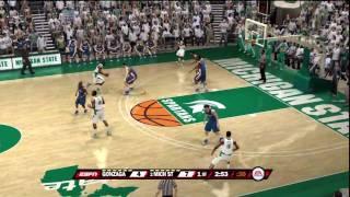 NCAA Basketball 10 (PS3) Gonzaga vs. Michigan State ESPN