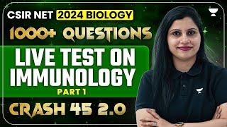 Immunology CSIR NET | Live Test on Immunology CSIR NET | CSIR NET Life Science Dec 2024