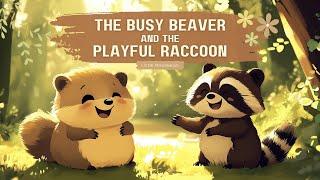 THE BUSY BEAVER and the PLAYFUL RACCOON | A Fun Bedtime Story for Kids About Friendship