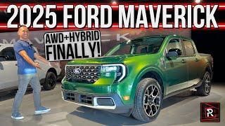 The 2025 Ford Maverick Finally Gets Upgraded Tech & An AWD Hybrid Powertrain