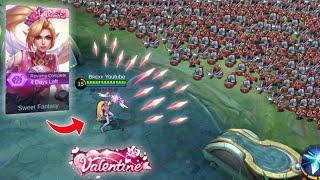 Revamped Valentine Miya 500% attack speed vs 1,000 minions