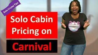 Solo Cruise Vlog: How to Find Solo Cabin Prices on Carnival | Carnival Cruise Vlog | Solo Cruiser