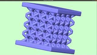 Generation of lattice structure through implicit modelling - Lattice four with cuboids