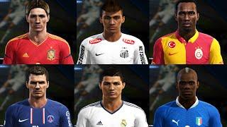 PES 2013 - Principais Faces do Game/Main Faces