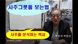 사주그릇의 크기를 보는법과 실전사주풀이 (사주분석의 핵심)