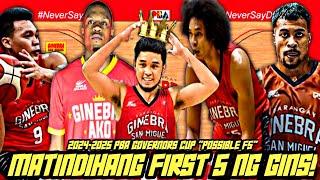 BEST STARTER NG GINEBRA FOR 2024-25 PBA GOVERNORS CUP! "BAGONG MUKHA" | POSSIBLE FIRTS 5 | (Opinion)