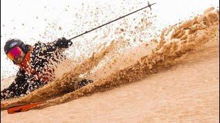   Météo. La neige couverte de sable du Sahara : les époustouflantes images des stations des Pyrénée