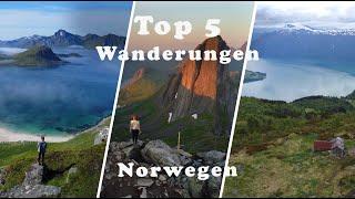 TOP 5 Wanderungen NORWEGEN, die noch nicht jeder Tourist gesehen hat | Geheimtipps | Roadtrip | Hike