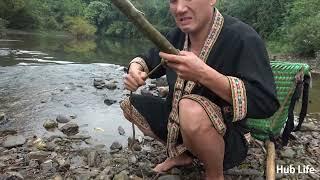 TIMELAPSE: START to FINISH Survival Encountering Fish With Crocodile Teeth - Catch A Lot Of Fish