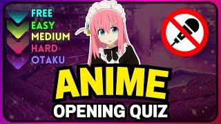 ANIME OPENING QUIZ #15 | 50 Instrumental Songs (Very Easy - Otaku)