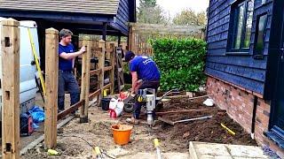 Time Lapse landscape gardening a Cottage Garden