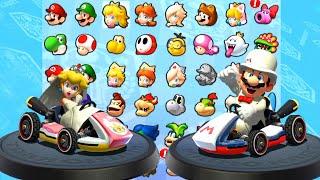 Mario Kart 8 Deluxe - Mario Tuxedo Vs Peach Wedding in Turnip Cup and Propeller Cup