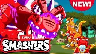 NEW! SMASHERS! Big BattleFang Brawl | T-Rex Battle - Episode 11 | Cartoons for Kids | Zuru