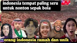 Indonesia Tempat Paling Seru Didunia Untuk Nonton Sepak Bola,Suporternya Unik Dan Ramah || Reaction