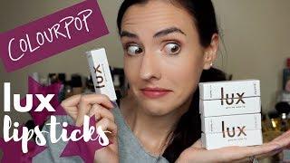 Colour Pop Lux Lipsticks | Lip Swatches + Shade Comparisons