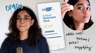 Undry Sunscreen Stick SPF 50 Review | Affordable Sunscreen stick + a NEW Indian Skincare brand!