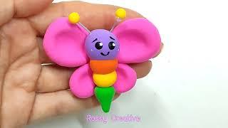 Butterfly in moldable foami or flexible dough / Centers for bows