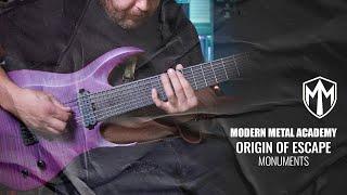 MONUMENTS | Origin of Escape (2024) - One Take Playthrough | MODERN METAL ACADEMY