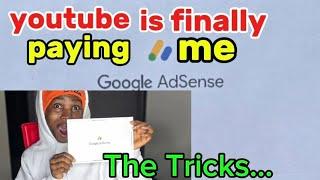 YouTube is finally PAYING me:my Google AdSense PIN arrived in 5 days  #monetization