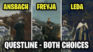 Sir Ansbach, Leda & Freyja Questline Guide - Both Choices | Elden Ring Shadow of the Erdtree DLC