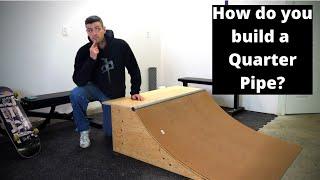 How to Build a Small Skateboard Ramp!!!