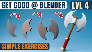 Master Blender - Skill Building Exercises - lvl 4 - Axe