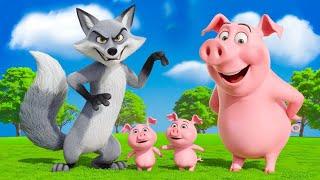 Three Little Pigs | @KidssVentures Nursery Rhymes & Kids Songs