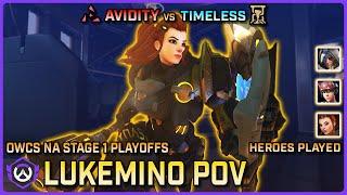 [ Lukemino ] Avidity vs Timeless | Playoffs | OWCS NA Stage 1