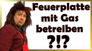 FEUERPLATTE mit GAS betreiben | rauchfrei | Temperatur regelbar | das funktioniert | @MGBBQ