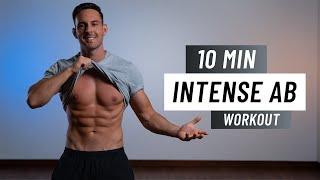 10 MIN INTENSE AB WORKOUT - At Home Six Pack Abs Routine (No Equipment)