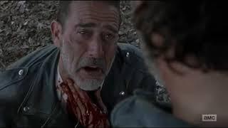 Rick Vs Negan (Round 3) Rick Slits Negan's Throat & Saves Him ~ The Walking Dead Final 8x16