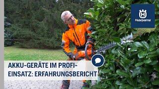 Akku-Geräte im Profi-Einsatz: Ein Erfahrungsbericht | Husqvarna Grünflächen