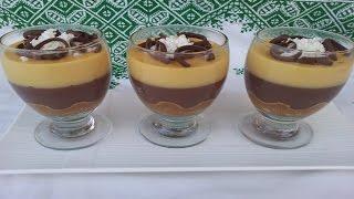 تحلية أو دسير بسيط ولذيذ جدا بثلات طبقات | شهيوات رمضان Verrine dessert simple et facile