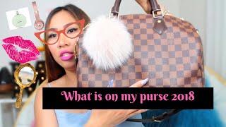 What’s in my purse 2018 | Louis Vuitton Speedy 30 | Maureen Scott 