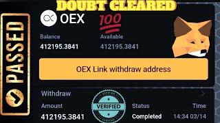 To clear our doubts concerning OEX withdrawal