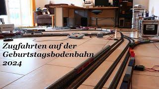 Christians Modellbahn - Zugfahrten auf der Geburtstagsbodenbahn 2024