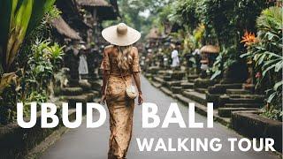 Walking Tour UBUD Bali | Explore Ubud Art Market, Ubud Palace, Monkey Forest Street, Rice Field 2024