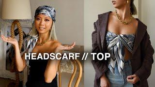 How to wear a Dior scarf in trendy ways