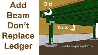 How To Repair Deck Ledgers That Don't Want To Be Replaced - Better Ideas For Do It Yourselfer's