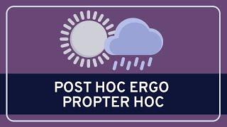 CRITICAL THINKING - Fallacies: Post Hoc Ergo Propter Hoc [HD]