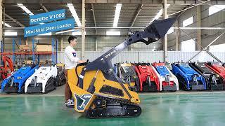 Derette V1000 Mini Skid Steer Loader