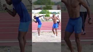 Noah Lyles and Kyree King Relay Practice at the 2024 World Athletics Relays