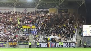 Fanúšikovia FC Košice počas derby s Prešovom