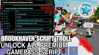 Brookhaven Script Troll SanderX Hub Unlock All Gamepass Hack |Hydrogen,Fluxus,Arceus x Mobile