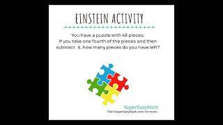 How many pieces do you have left? #tiffany #supereasymath #math #einsteinactivity #puzzle