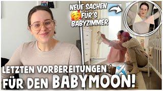 KOFFER PACKEN für BABYMOON️ + NEUE SACHEN für‘s BABYZIMMER! | kobexmone